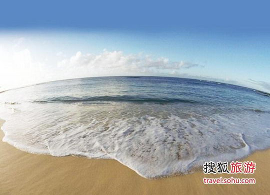 沙滩海浪秋风